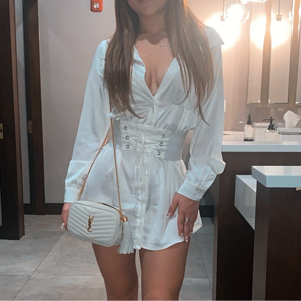White Corset Dress